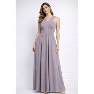 NWT Lulus High Neck Taupe‎ Flowing Dress Women's size LARGE